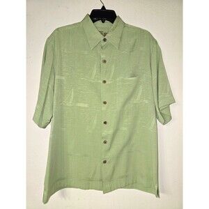 Tommy Bahama Caribbean Collection Men's Short Sleeve Button-Down - 100% Silk